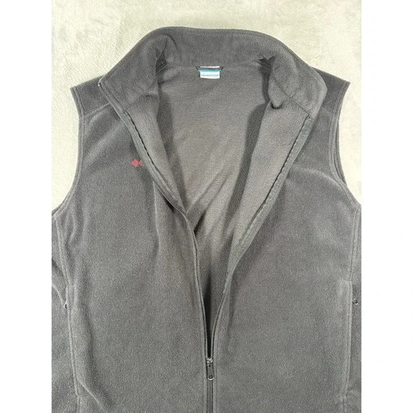 Columbia Georgia Bulldogs Fleece Vest Men's 2XL Black Full Zip Sleeveless - Picture 9 of 13